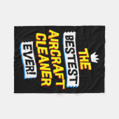 Couverture Polaire Aircraft Cleaner, Funny Job Occupation  (Devant (Horizontal))