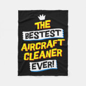 Couverture Polaire Aircraft Cleaner, Funny Job Occupation  (Devant)