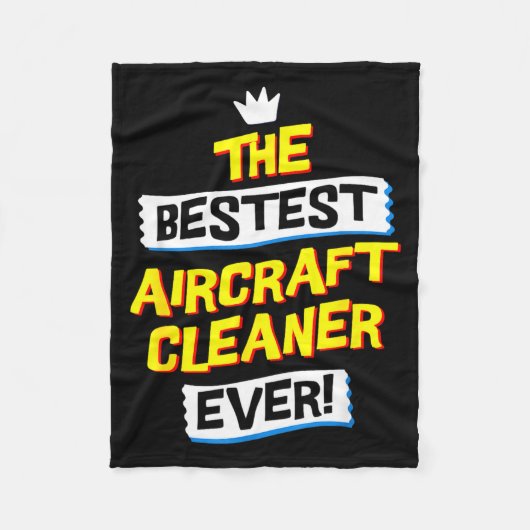 Couverture Polaire Aircraft Cleaner, Funny Job Occupation  (Devant)