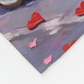 Couverture Polaire Airedale Dog Valentine's Day  (Coin)