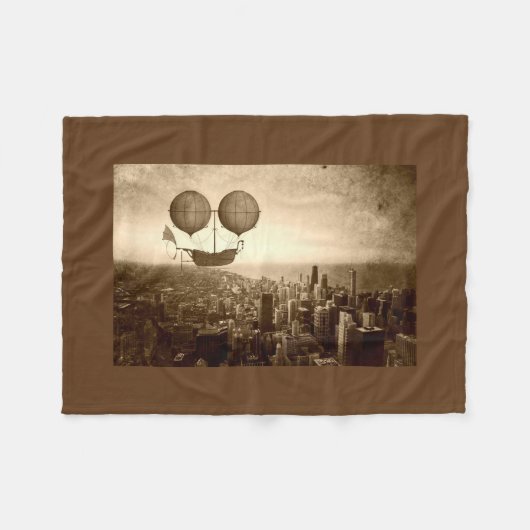 Couverture Polaire Airship Over Chicago (Devant (Horizontal))