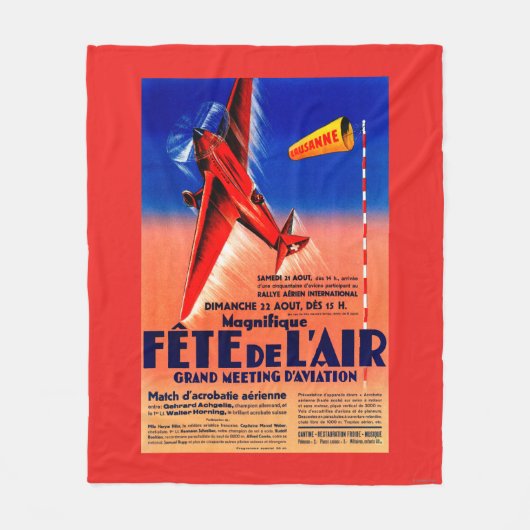 Couverture Polaire Airshow comportant le courrier promotionnel de (Devant)
