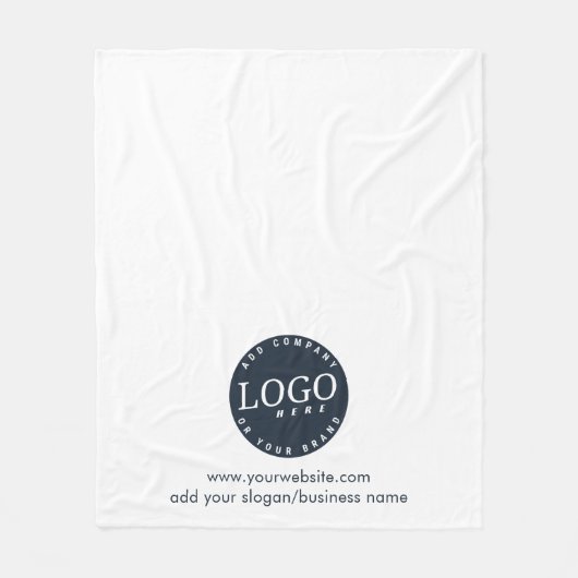 Couverture Polaire Ajouter Business Logo et site Web de l'entreprise (Devant)