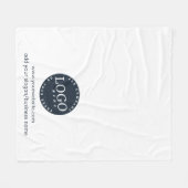 Couverture Polaire Ajouter Business Logo et site Web de l'entreprise (Devant (Horizontal))