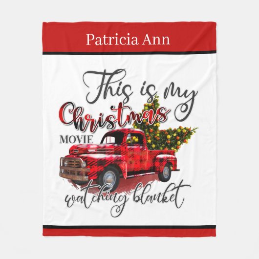 Couverture Polaire ajouter nom film de Noël (Devant)