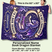 Couverture Polaire Ajouter Nom, Livre Dragon Violet