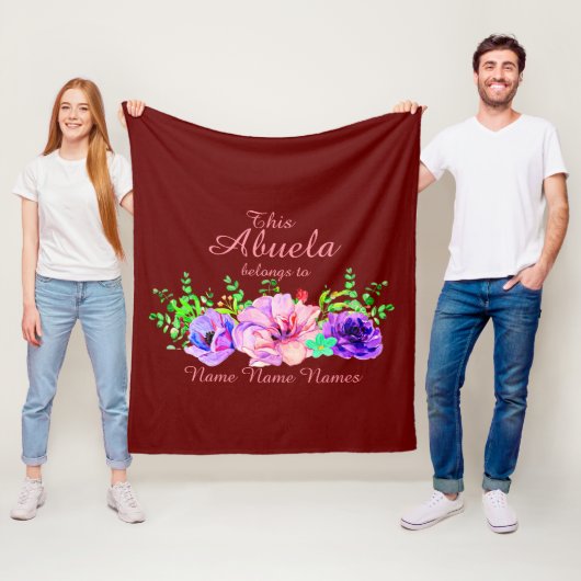 Couverture Polaire Ajouter ou modifier des noms - Cette Abuela appart (En situation)