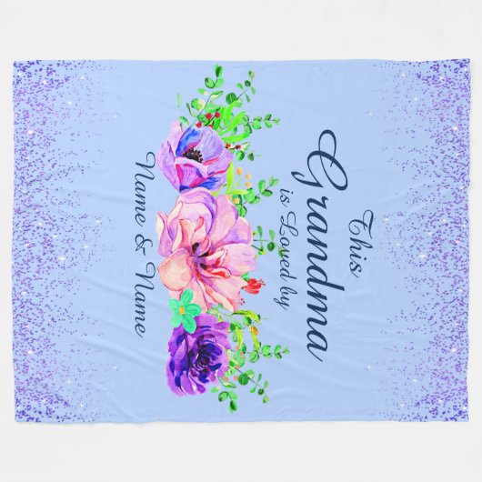 Couverture Polaire Ajouter ou modifier des noms Cette grand-mère est  (Devant (Horizontal))