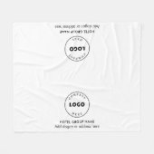 Couverture Polaire Ajouter un logo d'entreprise et un nom d'hôtel per (Devant (Horizontal))