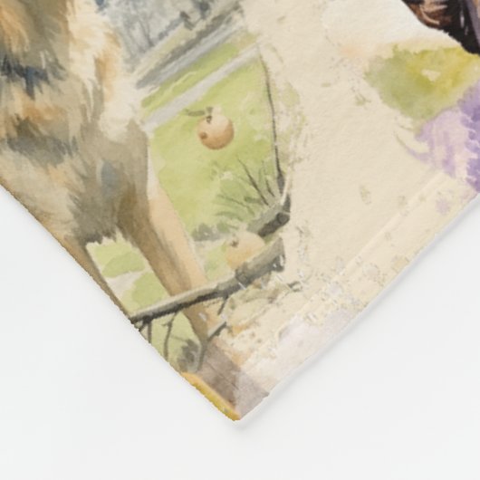 Couverture Polaire Ajouter un nom, berger allemand (Coin)