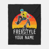 Couverture Polaire Ajouter un nom Championnat du monde de freestyle B (Devant)