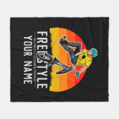 Couverture Polaire Ajouter un nom Championnat du monde de freestyle B (Devant (Horizontal))