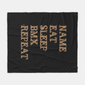 Couverture Polaire Ajouter un nom Changer tout le texte Manger le som (Devant (Horizontal))