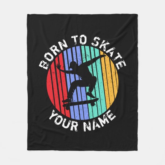 Couverture Polaire Ajouter Un Nom Changer Tout Le Texte Né Sur Patina (Devant)