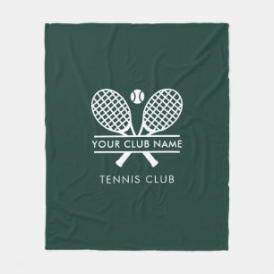 Couverture Polaire Ajouter Un Nom De Club Tennis Sports Green Toute C