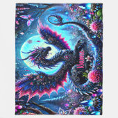 Couverture Polaire Ajouter un nom, Joaillé rose Aqua Imaginaire bleu  (Devant)