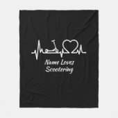 Couverture Polaire Ajouter un nom Lots Scootering Scooter Scooter lig (Devant)