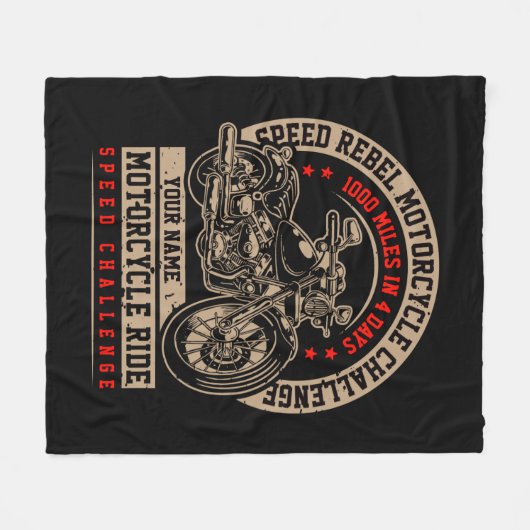 Couverture Polaire Ajouter un nom Modifier la vitesse du texte Rebel  (Devant (Horizontal))