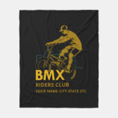 Couverture Polaire Ajouter un nom Modifier le texte BMX Riders Club U (Devant)