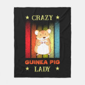 Couverture Polaire Ajouter un nom Modifier le texte Crazy Guinea Pig (Devant)