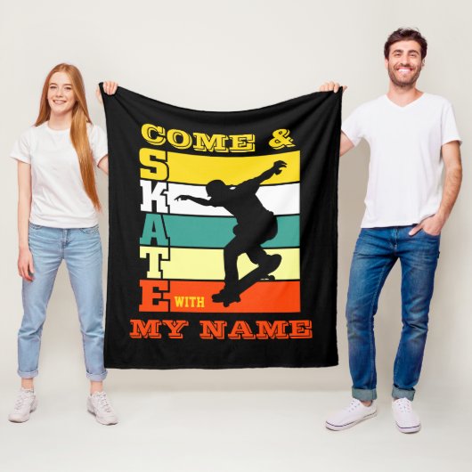 Couverture Polaire Ajouter Un Nom Modifier Le Texte Venir & Patiner A (En situation)