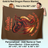 Couverture Polaire Ajouter Un Nom Texte - Seulement Ici Parce Que Dit