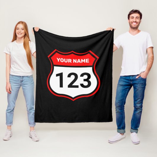 Couverture Polaire Ajouter un nom votre numéro Racing Identification (En situation)