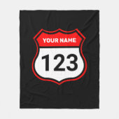 Couverture Polaire Ajouter un nom votre numéro Racing Identification (Devant)