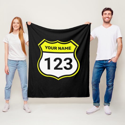 Couverture Polaire Ajouter un nom Votre numéro Racing Identification (En situation)