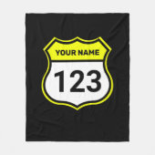 Couverture Polaire Ajouter un nom Votre numéro Racing Identification (Devant)