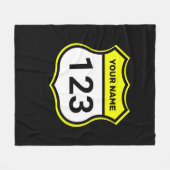 Couverture Polaire Ajouter un nom Votre numéro Racing Identification (Devant (Horizontal))