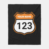 Couverture Polaire Ajouter un nom votre numéro Racing Identification (Devant)