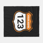 Couverture Polaire Ajouter un nom votre numéro Racing Identification (Devant (Horizontal))