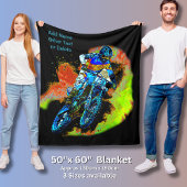 Couverture Polaire Ajouter un texte de nom (ou supprimer) Motocross R