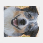 Couverture Polaire Ajouter une Personnaliser photo pour animaux domes (Devant (Horizontal))