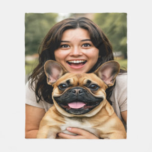 Couverture Polaire Ajouter une photo de Bouledogue Français Personnal