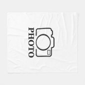 Couverture Polaire Ajouter une photo personnalisée Mariage Moderne Él (Devant (Horizontal))