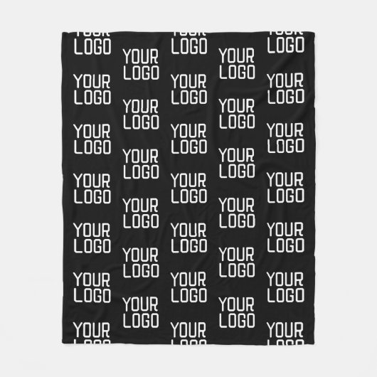 Couverture Polaire Ajouter votre logo Répéter Motif Modèle modifiable (Devant)