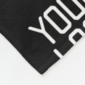 Couverture Polaire Ajouter votre logo Répéter Motif Modèle modifiable (Coin)