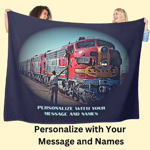 Couverture Polaire Ajouter votre message et vos noms, Moteur de train
