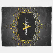 Couverture Polaire Ajouter votre nom et votre initiale (Devant (Horizontal))