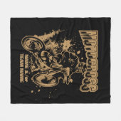 Couverture Polaire Ajouter votre nom ou nom d'équipe Motocross Rider (Devant (Horizontal))