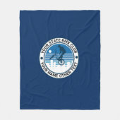 Couverture Polaire Ajouter votre nom State Town Group BMX Club Logo (Devant)