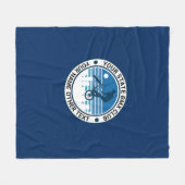 Couverture Polaire Ajouter votre nom State Town Group BMX Club Logo (Devant (Horizontal))
