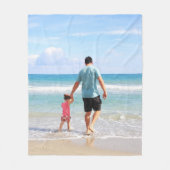 Couverture Polaire Ajouter votre propre photo et/ou texte (Devant)