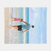 Couverture Polaire Ajouter votre propre photo et/ou texte (Devant (Horizontal))