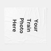 Couverture Polaire Ajouter Votre Propre Photo Ici (Devant (Horizontal))