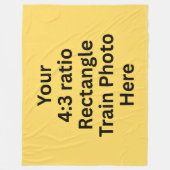 Couverture Polaire Ajouter Votre Propre Photo Ici - Grand (Devant)