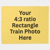 Couverture Polaire Ajouter Votre Propre Photo Ici - Grand (Devant (Horizontal))