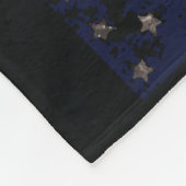 Couverture Polaire Ajouter votre propre texte sur grunge American fla (Coin)